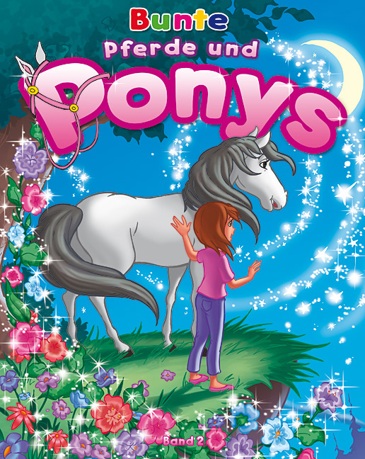 Pferde und Ponys Malbuch 2 Titelbild